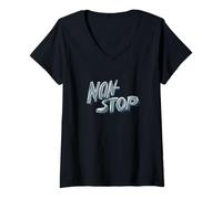 Mujer Traje Non Stop Vibes para una aventura sin fin Camiseta Cuello V