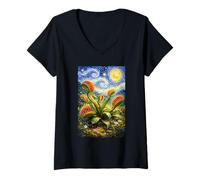Mujer Trampa para Moscas Venus Camiseta Cuello V