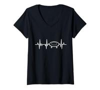 Mujer Trampolín Heartline Trampolín Gimnasta Camiseta Cuello V