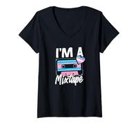 Mujer Trans Pride I'm A Mixtape para los partidarios de la Identidad LGBTQ+ Camiseta Cuello V