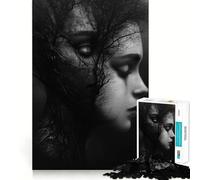 Mujer transformada en árbol,Rompecabezas de 1000 Piezas para Adultos,Mejora Mental,Juego,Corte láser para un Ajuste, diversión Familiar Nocturna (38x26cm)