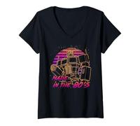 Mujer Transformers Evergreen Made In The 80's Optimus Prime Camiseta Cuello V