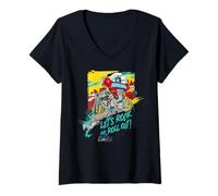 Mujer Transformers Lets Rock N Roll out Camiseta Cuello V