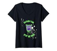 Mujer Transformers Nothing Can Stop Me Now Camiseta Cuello V