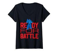 Mujer Transformers Ready For Battle Camiseta Cuello V