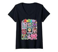 Mujer Trastorno del Espectro Autista Conciencia del Tea Sea Amable Camiseta Cuello V