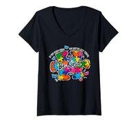 Mujer Trastorno del Espectro Autista Conciencia del Tea Sea Amable Camiseta Cuello V