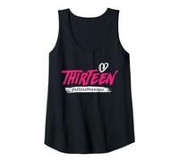 Mujer Trece #Officialteenager 13 Cumpleaños Niña 13 Años Camiseta sin Mangas