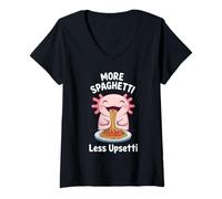 Mujer Trending Funny Cat Meme Anime Kawaii Gato Niñas Adolescentes Mujeres Camiseta Cuello V