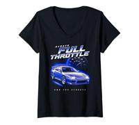 Mujer Trendy Apparel Always Full Throttle Own The Streets JDM Camiseta Cuello V