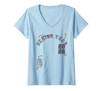 Mujer Trendy Apparel Graduation I Survived Senior Year 2026 Camiseta Cuello V