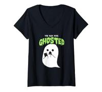 Mujer Trendy Apparel Halloween You Been Have Ghosted Funny Ghost Camiseta Cuello V