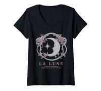 Mujer Trendy Apparel La Lune Wander The Moonlight Chasing Dreams Camiseta Cuello V