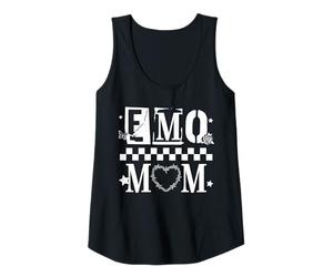 Mujer Trendy Apparel Mother's Day EMO Mom Alternative Stencil Font Camiseta sin Mangas