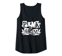 Mujer Trendy Apparel Mother's Day Punk Mom Rebel Cut out Lettering Camiseta sin Mangas