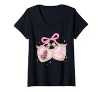 Mujer Trendy Apparel Punch The Monkey Hang In There Picture Locket Camiseta Cuello V
