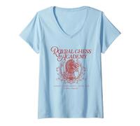 Mujer Trendy Apparel Royal Chees Acadamy Classes Tournaments Club Camiseta Cuello V