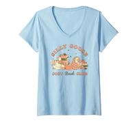 Mujer Trendy Apparel Silly Goose Cozy Book Club Autumn Seasonal Camiseta Cuello V