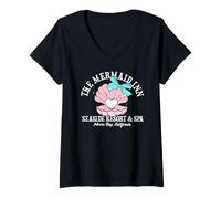 Mujer Trendy Apparel The Mermaid Inn Seaside Resort SPA Morro Bay Camiseta Cuello V