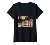 Mujer Trendy Apparel Verona Arena Italy Arena Di Verona Piazza Bra Camiseta Cuello V