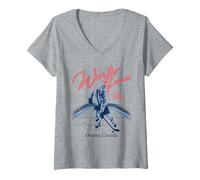 Mujer Trendy Apparel Winter Games Ottawa Canada EST.1920 Hocky Camiseta Cuello V