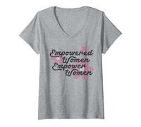 Mujer Trendy Apparel Women's History Month Empower Women Vintage Camiseta Cuello V