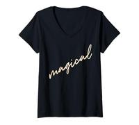 Mujer Trendy Apparel Women's History Month Fierce Bold & Magical Camiseta Cuello V
