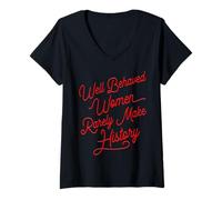Mujer Trendy Apparel Women's History Month Woman Make History Camiseta Cuello V