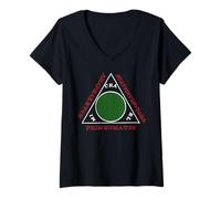 Mujer Triángulo Mágico de Salomón Camiseta Cuello V