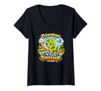 Mujer Triceratops Mi Dinosaurio Favorito Camiseta Cuello V