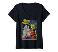 Mujer Trick or Treat Halloween Sarcastic Retro Funny Adult Humor Camiseta Cuello V