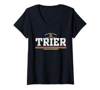 Mujer Trier Germany/Deutschland Camiseta Cuello V