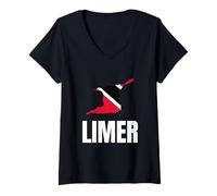 Mujer Trinidad Tobago Limer Heart Flag Caribbean Pride Culture Camiseta Cuello V