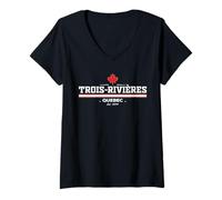Mujer Trois-Rivieres Canada Camiseta Cuello V