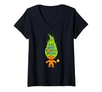 Mujer Trolls Deja Que Tus Colores Brillen Arte Divertido Camiseta Cuello V