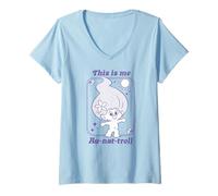 Mujer Trolls This Is Me Au-Nat-Troll Sun Fun Camiseta Cuello V