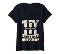 Mujer Trucker What Don't You Understand Man Truck Driver Camiseta Cuello V