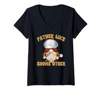 Mujer True Crime GNOME In Sherlock Costume Detektive Dad Saying Camiseta Cuello V