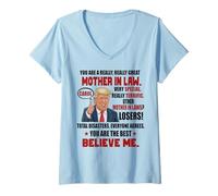 Mujer Trump Eres una muy buena suegra Camiseta Cuello V
