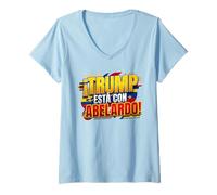 Mujer Trump Junto a Abelardo Presidente 2026 Colombia Presidente Camiseta Cuello V