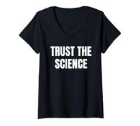 Mujer Trust The Science Equality Pride Trans Rights Graphic tee Camiseta Cuello V