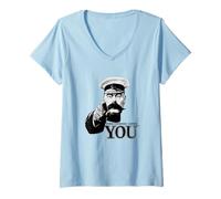 Mujer Tu país te Odia Camiseta Cuello V