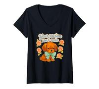 Mujer Tu Racismo no es Lindo diseño estético Retro Camiseta Cuello V