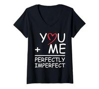Mujer Tú y yo Estamos Siendo imperfectos Camiseta Cuello V
