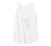 Mujer Tune My Heart To Sing Thy Grace Bird Come Thou Fount Himno Camiseta sin Mangas