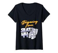 Mujer Turismo Espacial Stargazing from Seat 44 Camiseta Cuello V