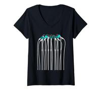 Mujer Turquesa Color You Know I Speak Up Turquesa Camiseta Cuello V