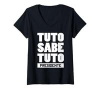 Mujer Tuto Presidente Libertad para Bolivia Elecciones Bolivianas 2025 Camiseta Cuello V