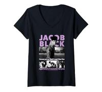 Mujer Twilight Jacob Black Can't Be The Right Kind of Monster Camiseta Cuello V