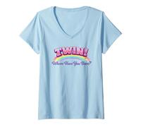 Mujer Twin! ¿Dónde has Estado? | Tendencia de Amistad Viral Camiseta Cuello V